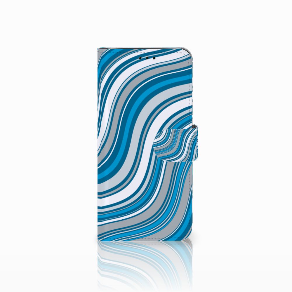 Samsung Galaxy J6 2018 Telefoon Hoesje Waves Blue