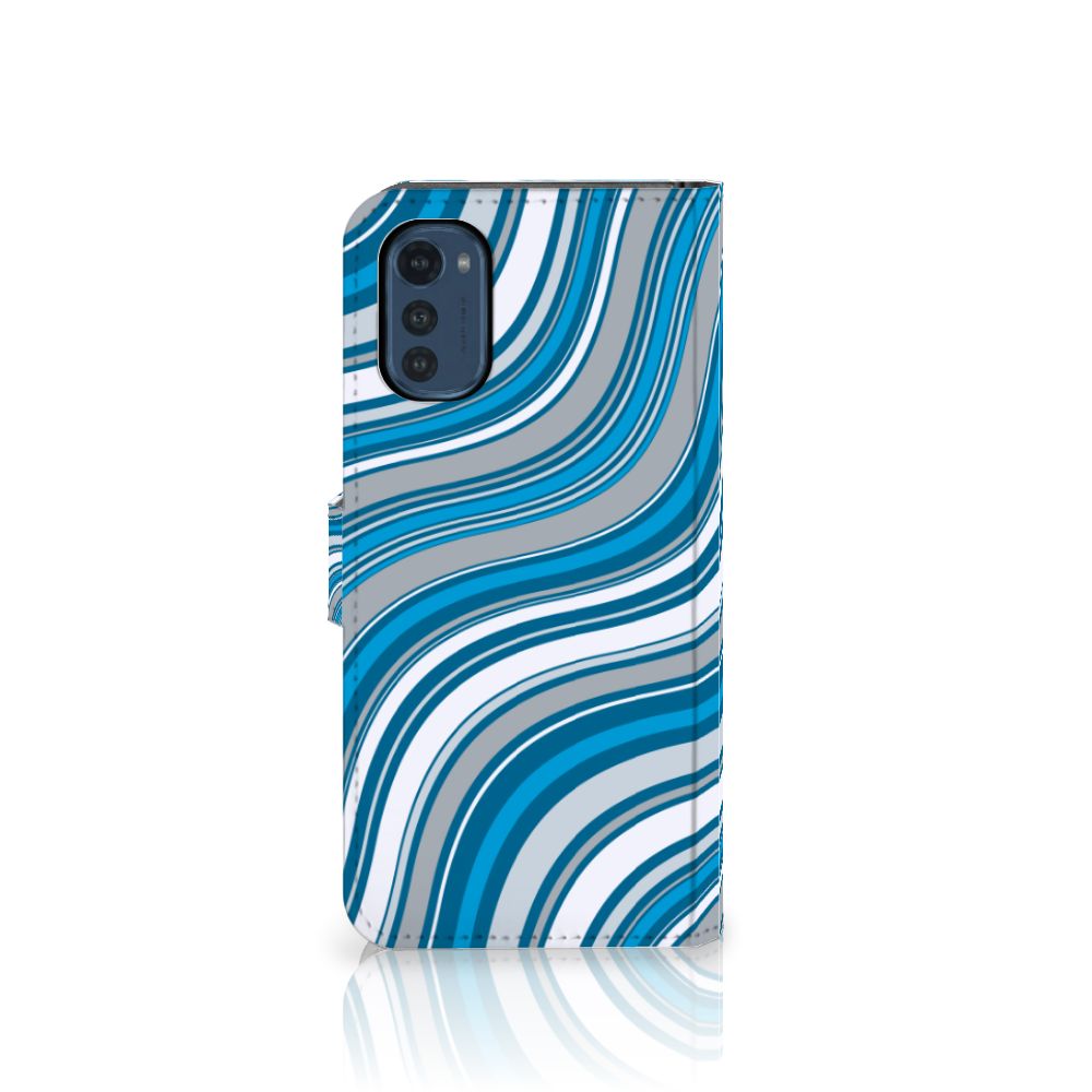 Motorola Moto E32 | Moto E32s Telefoon Hoesje Waves Blue