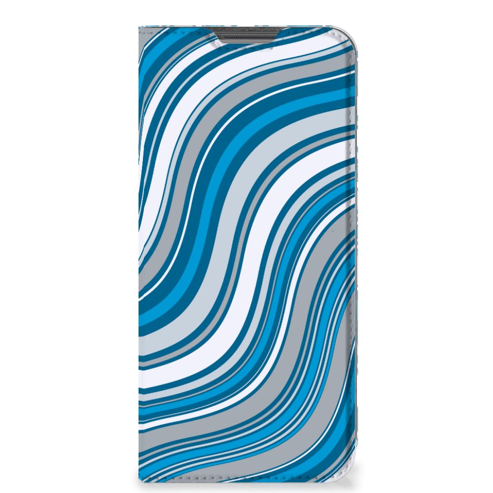 OPPO A96 | A76 Hoesje met Magneet Waves Blue