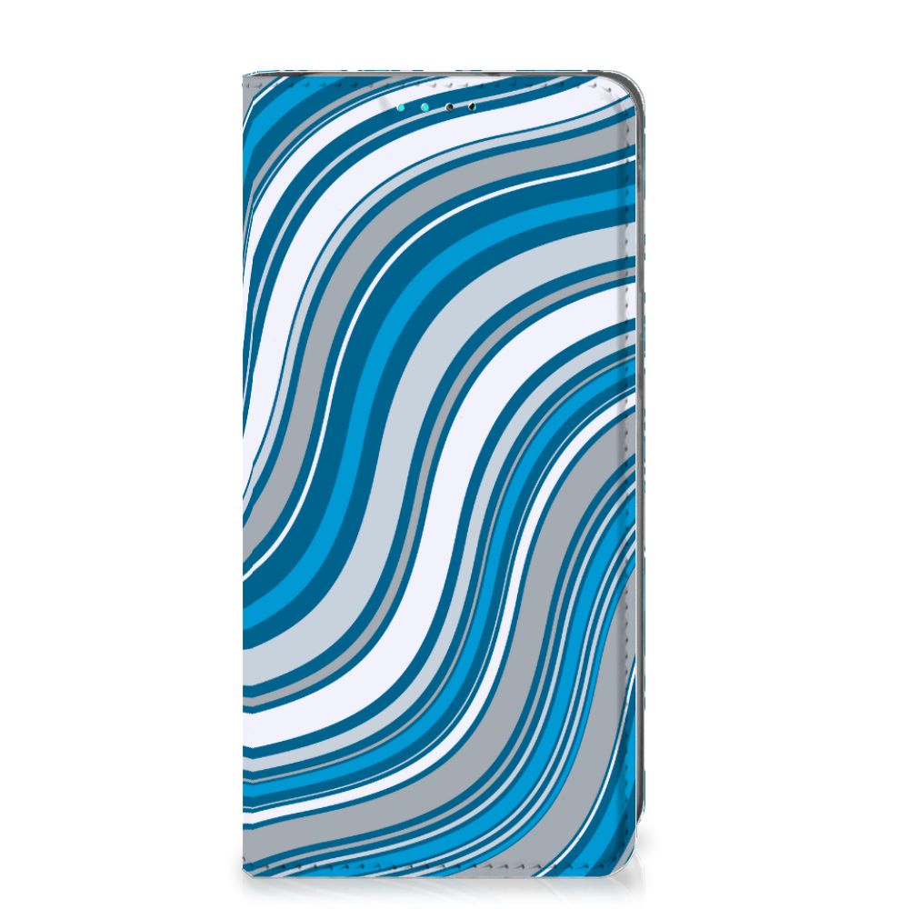 Samsung Galaxy A40 Hoesje met Magneet Waves Blue