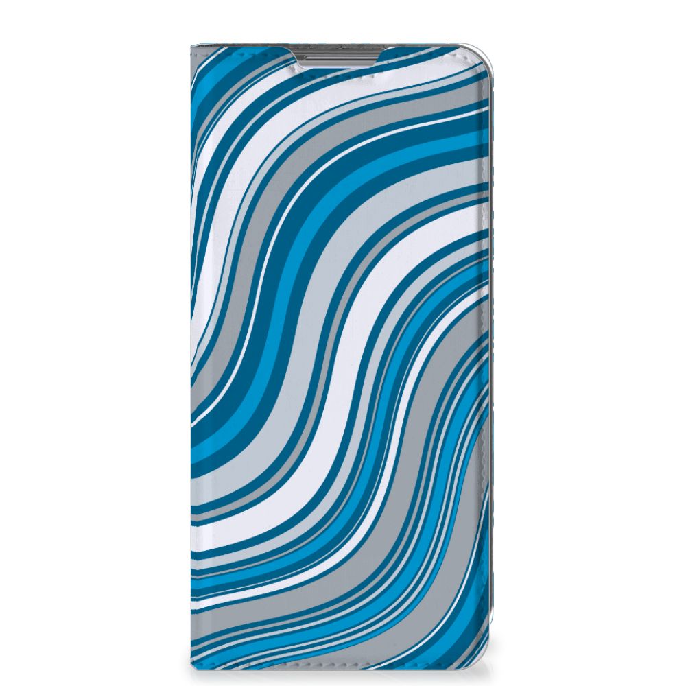 Xiaomi 12 | 12X Hoesje met Magneet Waves Blue