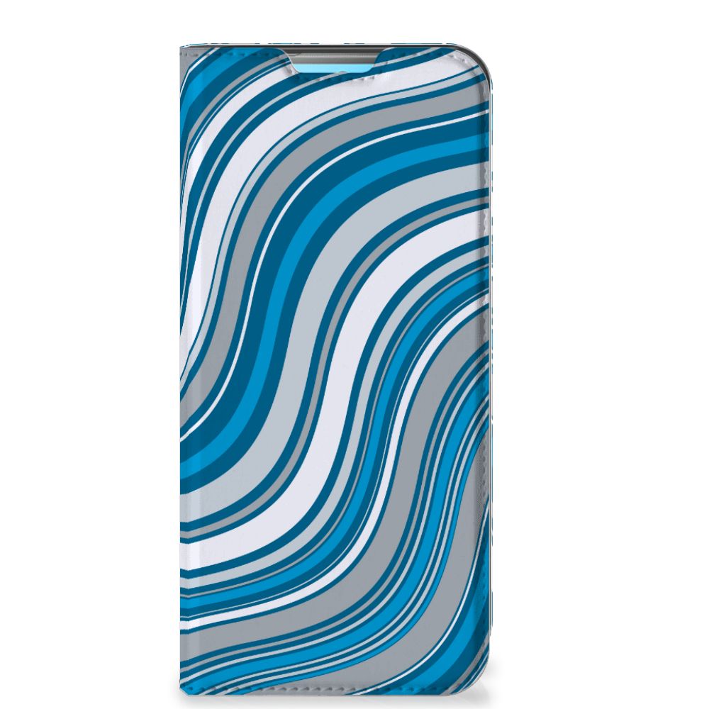 Xiaomi Redmi 10 Hoesje met Magneet Waves Blue