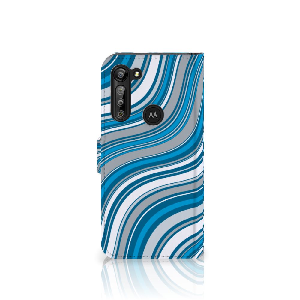 Motorola G8 Power Telefoon Hoesje Waves Blue