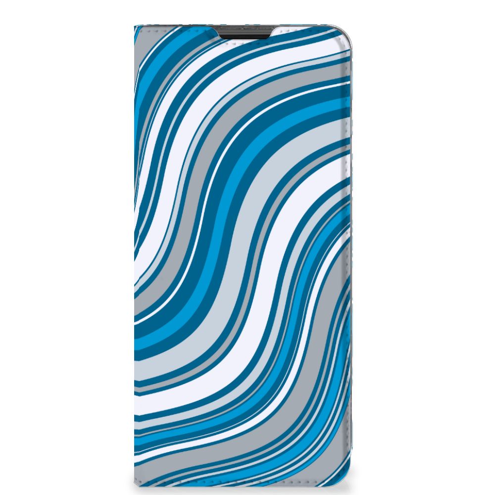 Motorola Moto G51 5G Hoesje met Magneet Waves Blue
