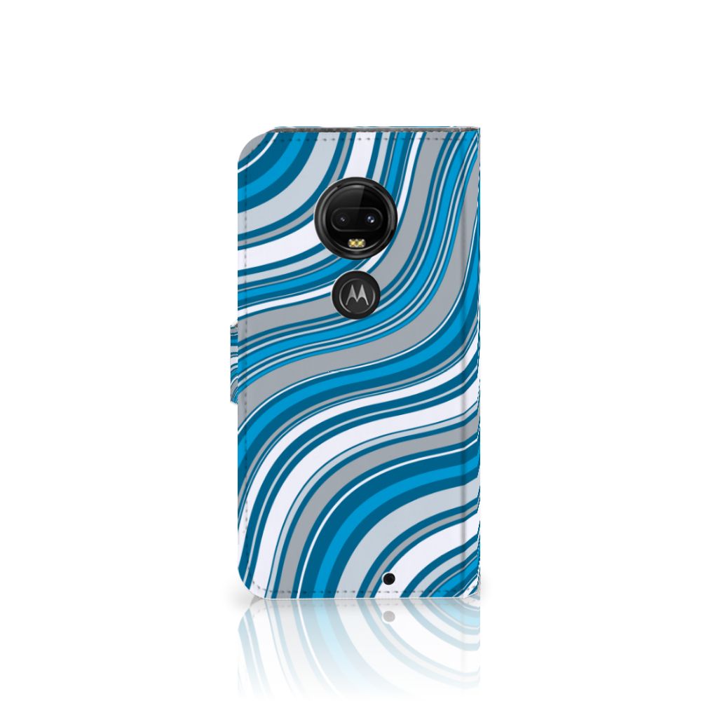 Motorola Moto G7 | G7 Plus Telefoon Hoesje Waves Blue