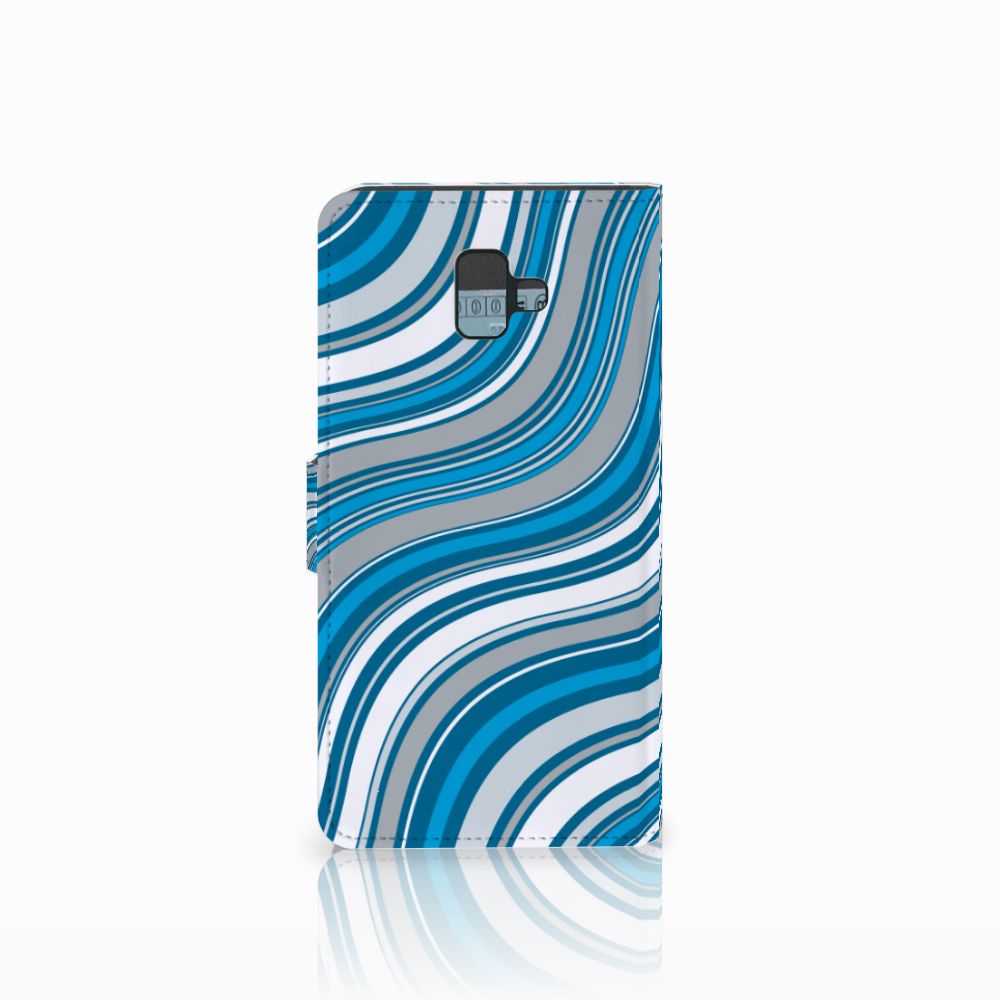 Samsung Galaxy J6 Plus (2018) Telefoon Hoesje Waves Blue