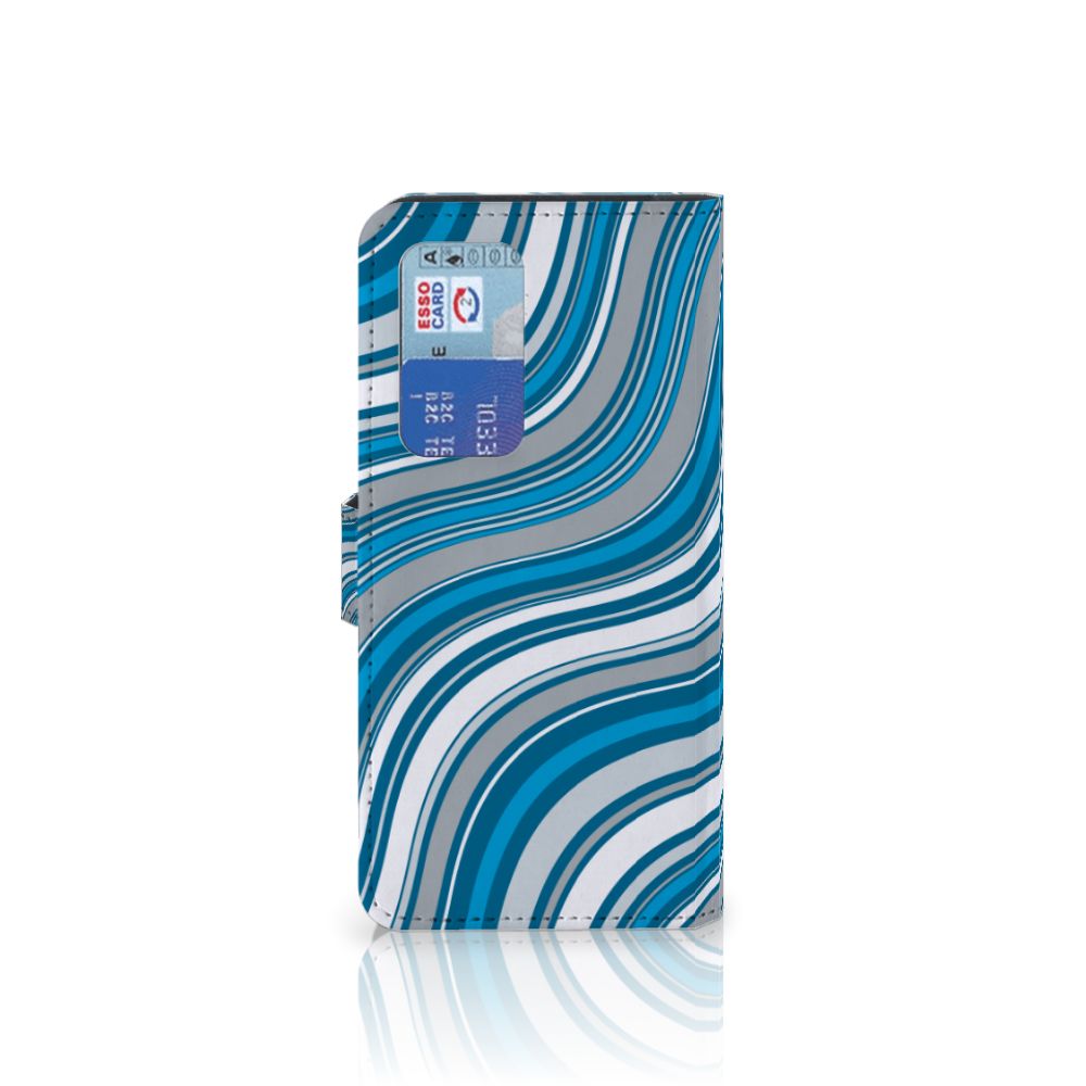 Huawei P40 Pro Telefoon Hoesje Waves Blue