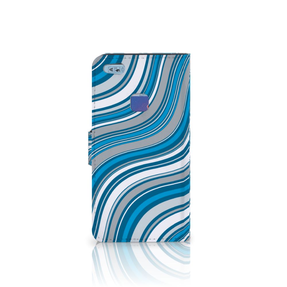 Huawei P10 Lite Telefoon Hoesje Waves Blue