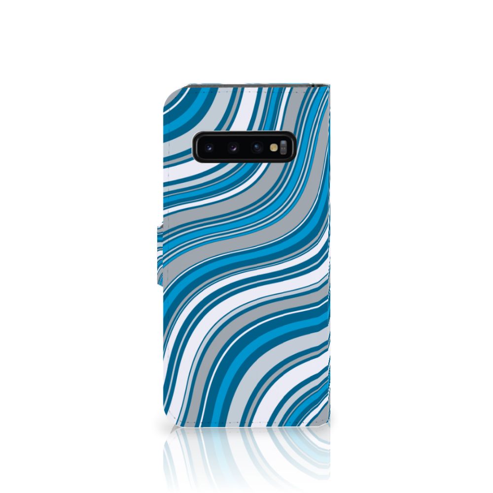 Samsung Galaxy S10 Telefoon Hoesje Waves Blue