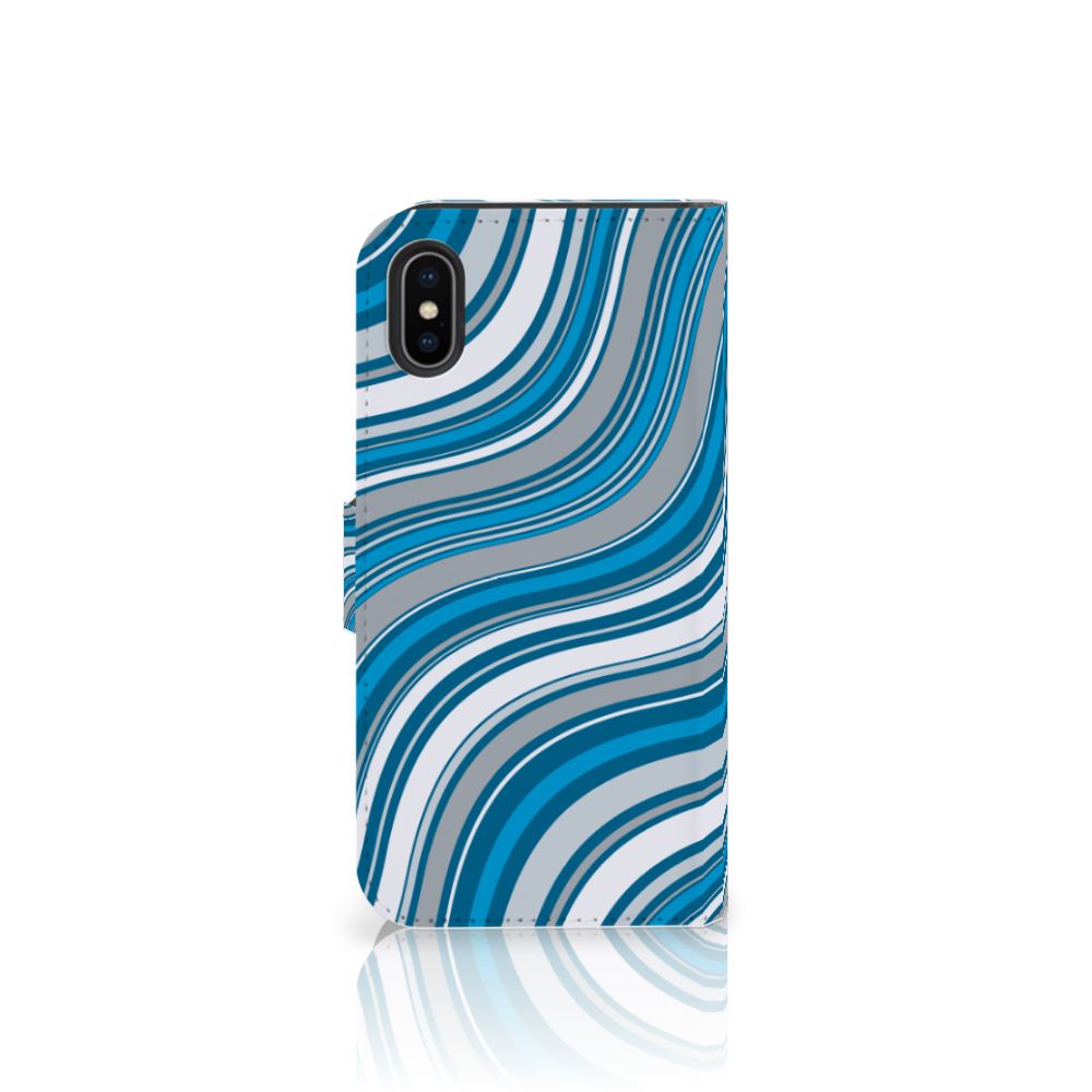 Apple iPhone X | Xs Telefoon Hoesje Waves Blue