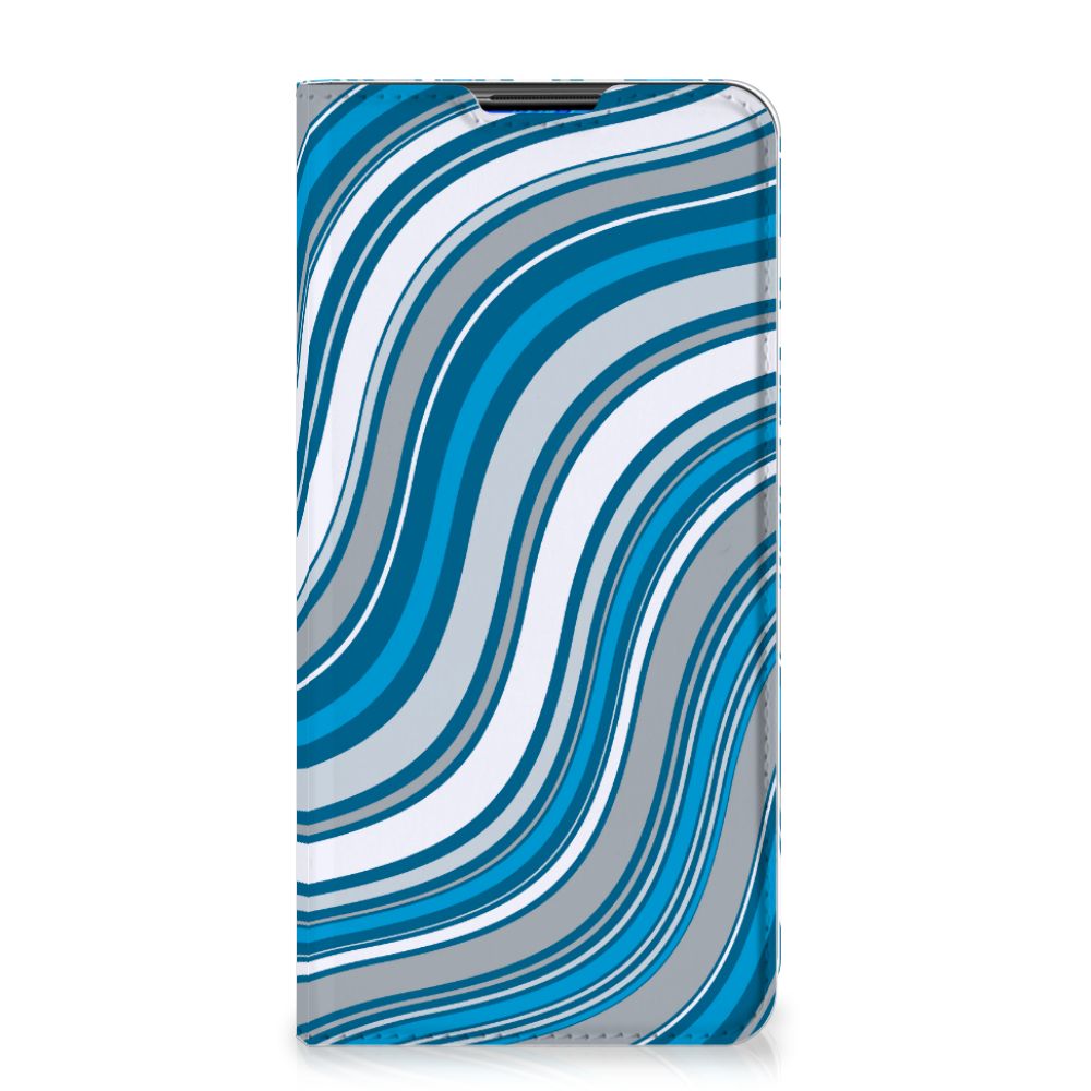 Xiaomi Redmi Note 9 Hoesje met Magneet Waves Blue