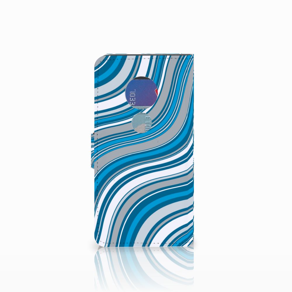 Motorola Moto G7 Play Telefoon Hoesje Waves Blue