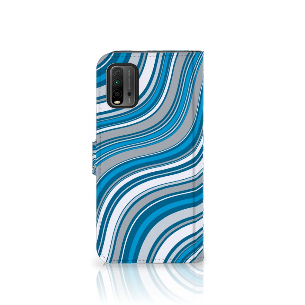 Xiaomi Redmi 9T | Poco M3 Telefoon Hoesje Waves Blue
