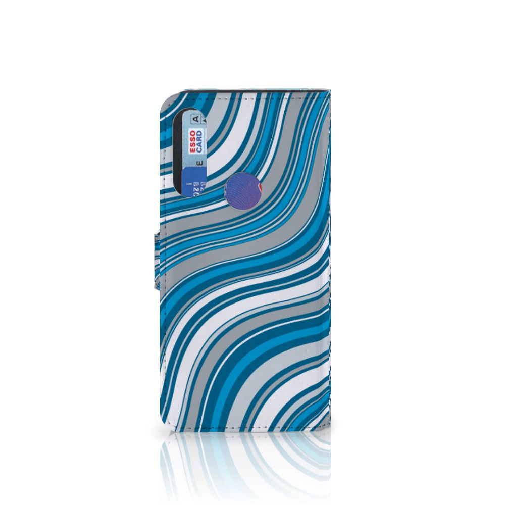 Alcatel 1S 2020 Telefoon Hoesje Waves Blue