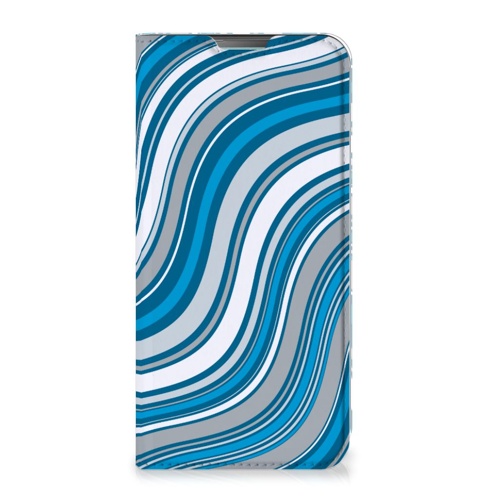 Nokia 3.4 Hoesje met Magneet Waves Blue