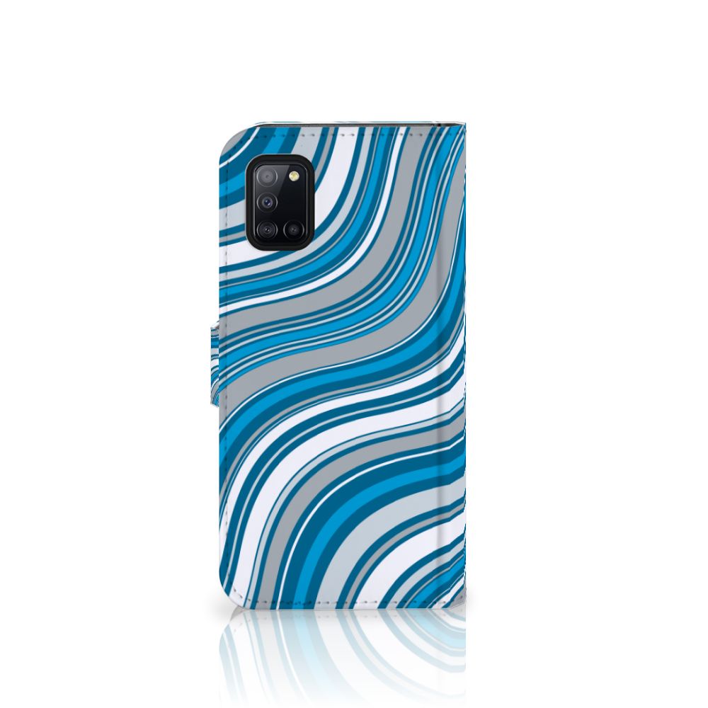 Samsung Galaxy A31 Telefoon Hoesje Waves Blue