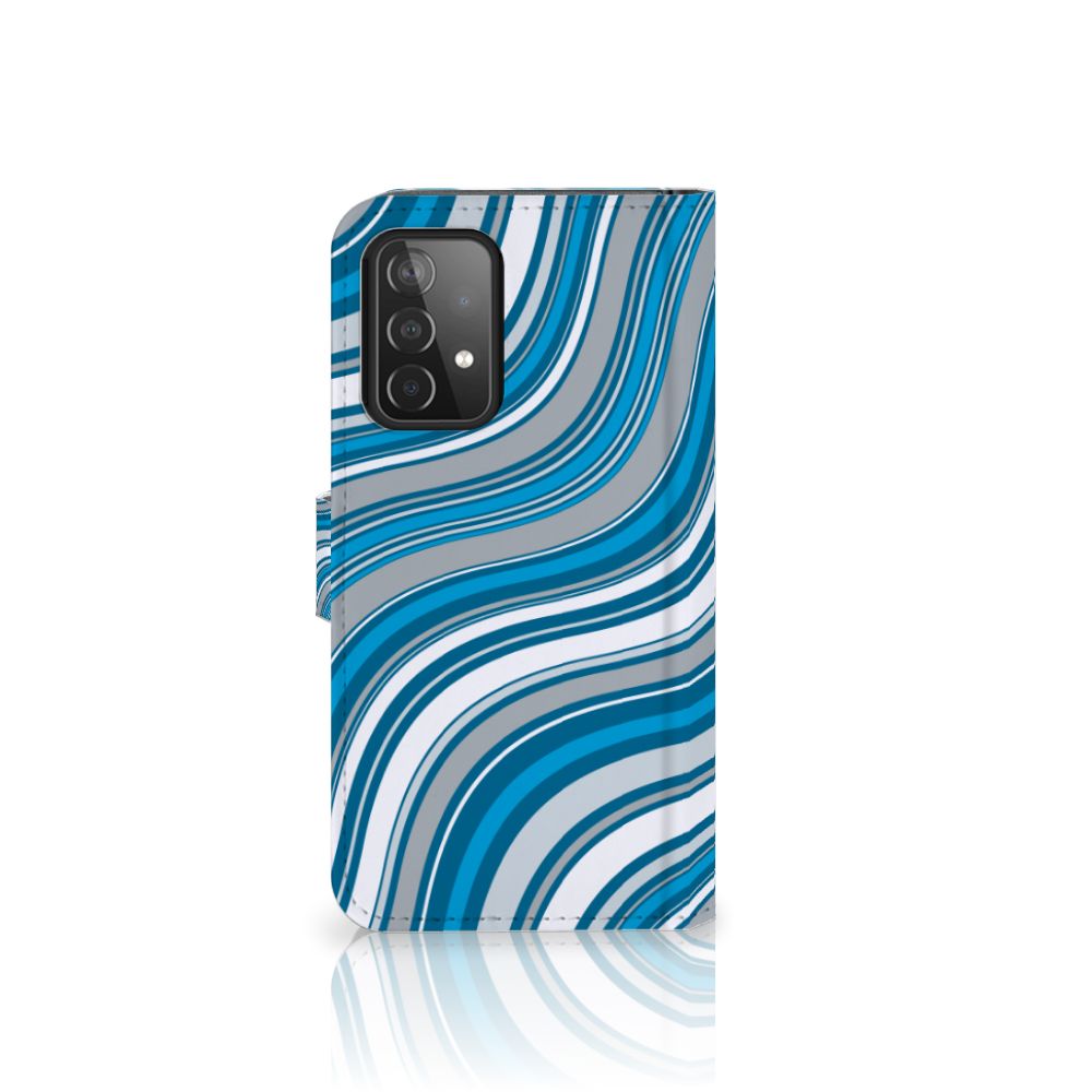 Samsung Galaxy A52 Telefoon Hoesje Waves Blue