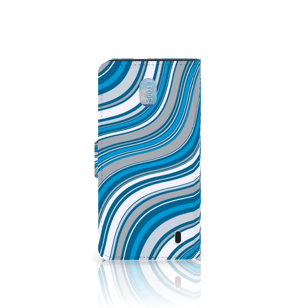 Nokia 1 Plus Telefoon Hoesje Waves Blue