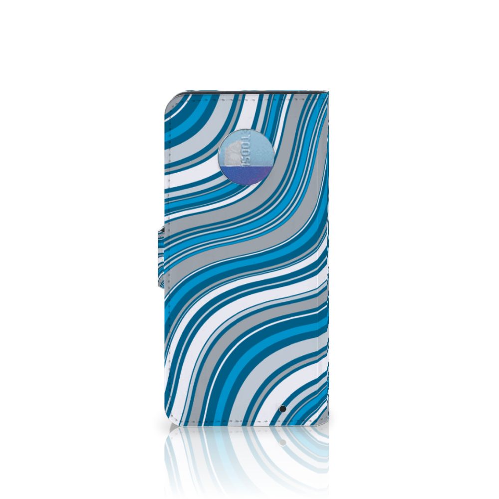 Motorola Moto G6 Plus Telefoon Hoesje Waves Blue