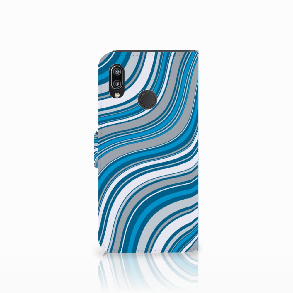 Huawei P20 Lite Telefoon Hoesje Waves Blue