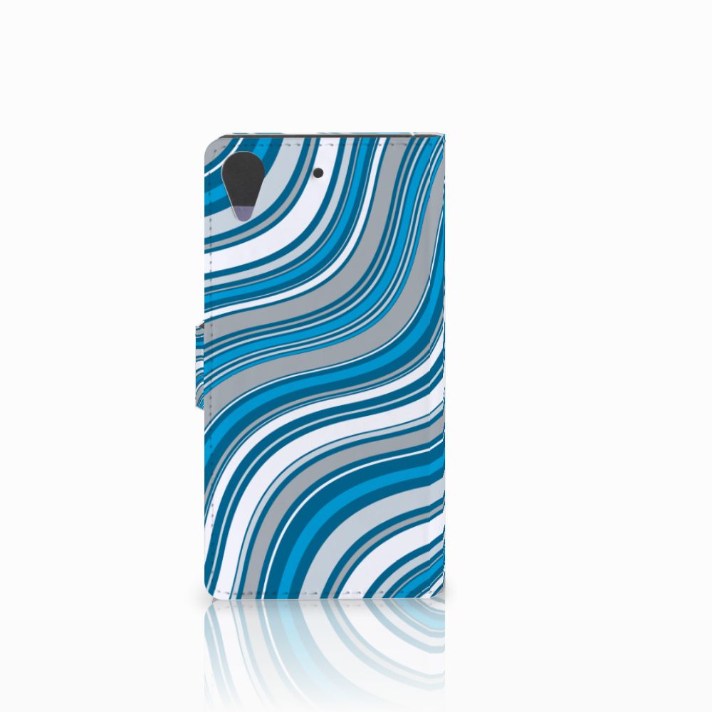 HTC Desire 628 Telefoon Hoesje Waves Blue