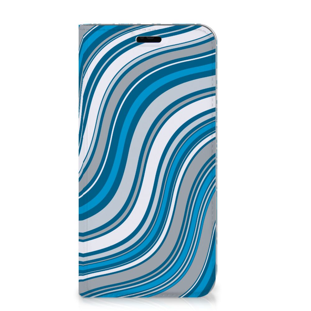 Huawei P Smart Plus Hoesje met Magneet Waves Blue