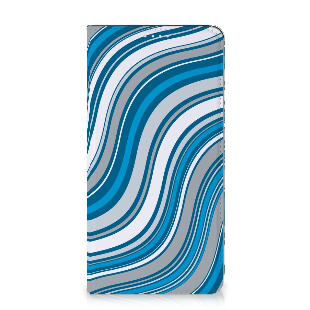 OnePlus Nord 2 5G Hoesje met Magneet Waves Blue