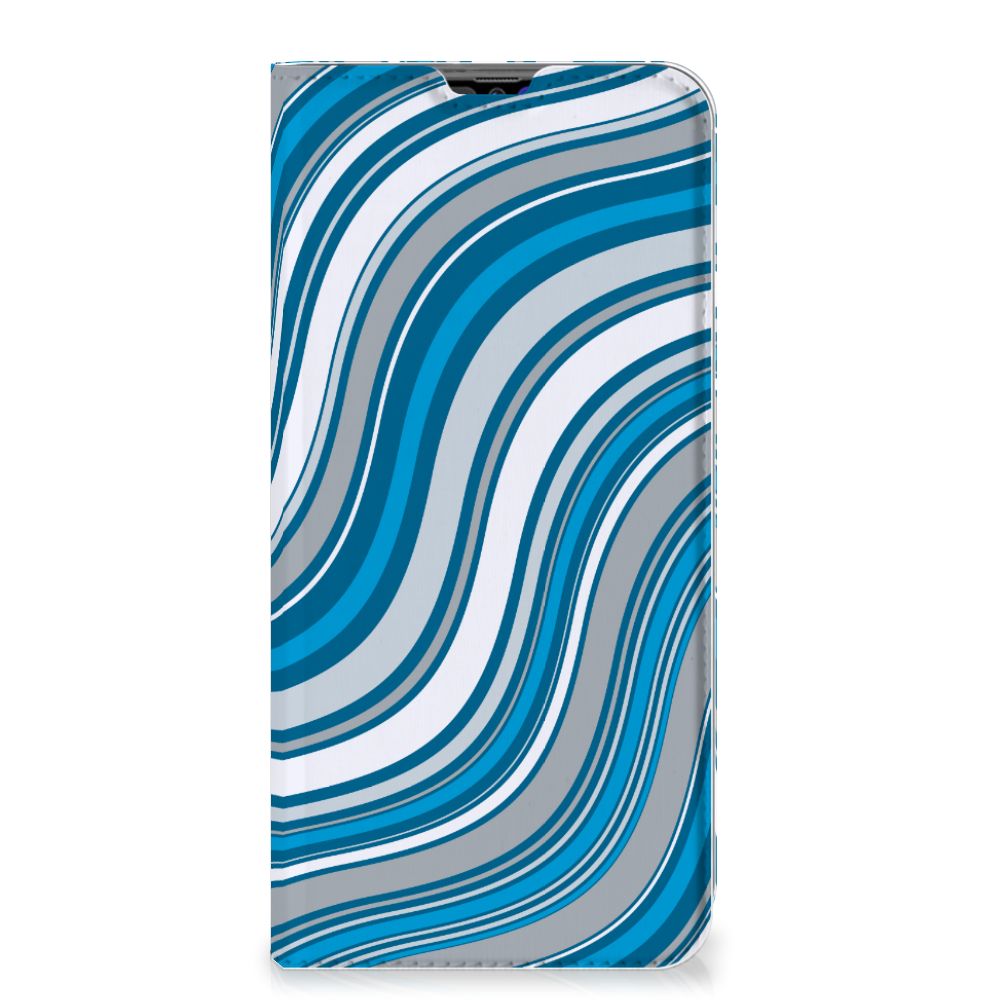 Samsung Galaxy A70 Hoesje met Magneet Waves Blue