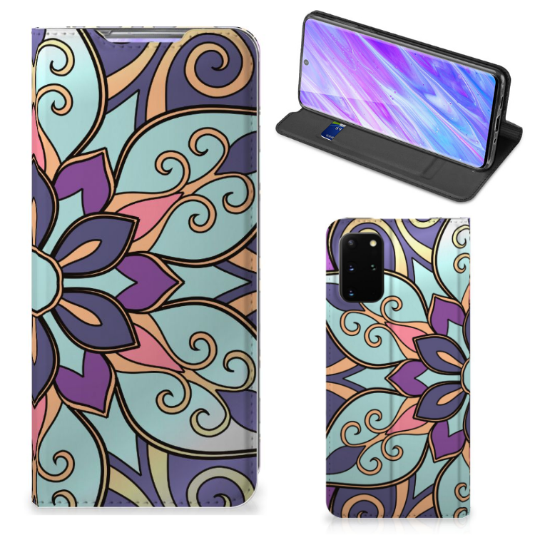 Samsung Galaxy S20 Plus Smart Cover Purple Flower
