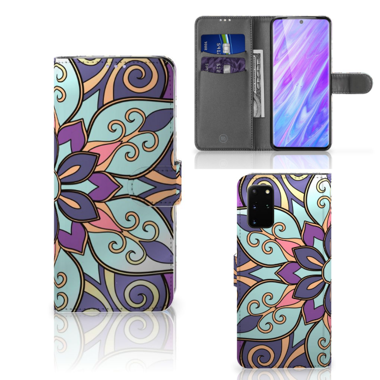 Samsung Galaxy S20 Plus Hoesje Purple Flower