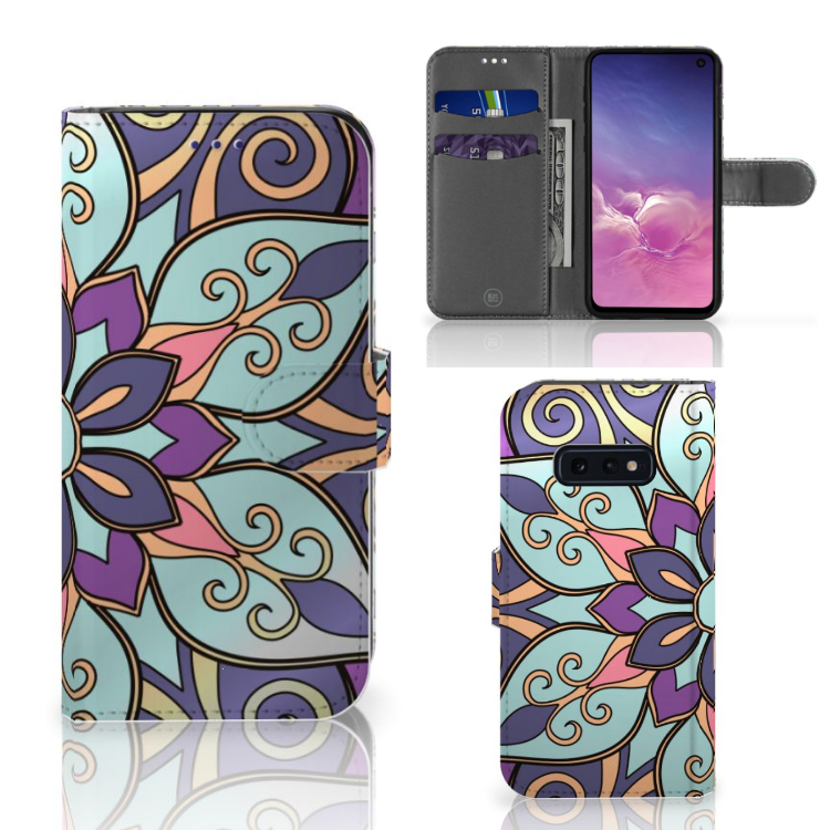 Samsung Galaxy S10e Hoesje Purple Flower
