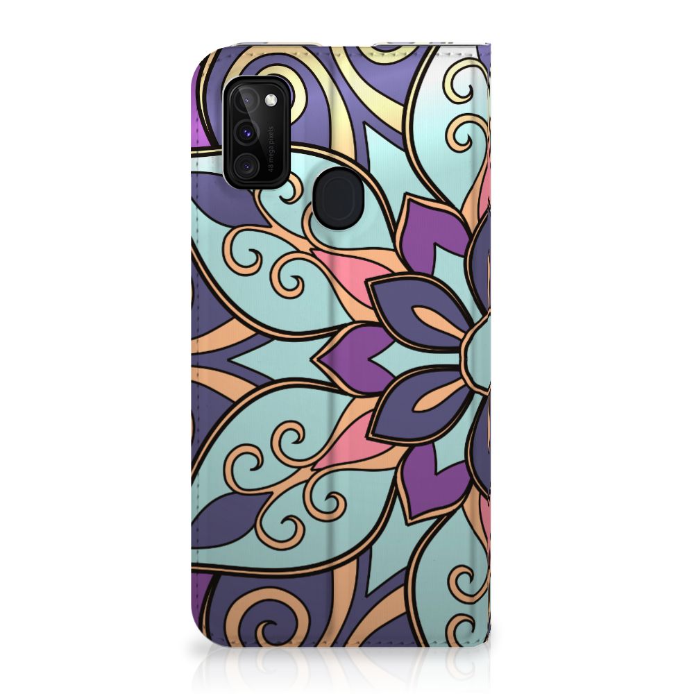 Samsung Galaxy M30s | M21 Smart Cover Purple Flower