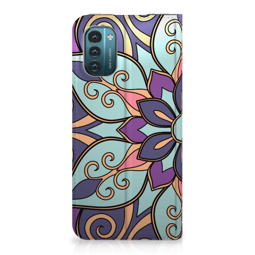 Nokia G11 | G21 Smart Cover Purple Flower