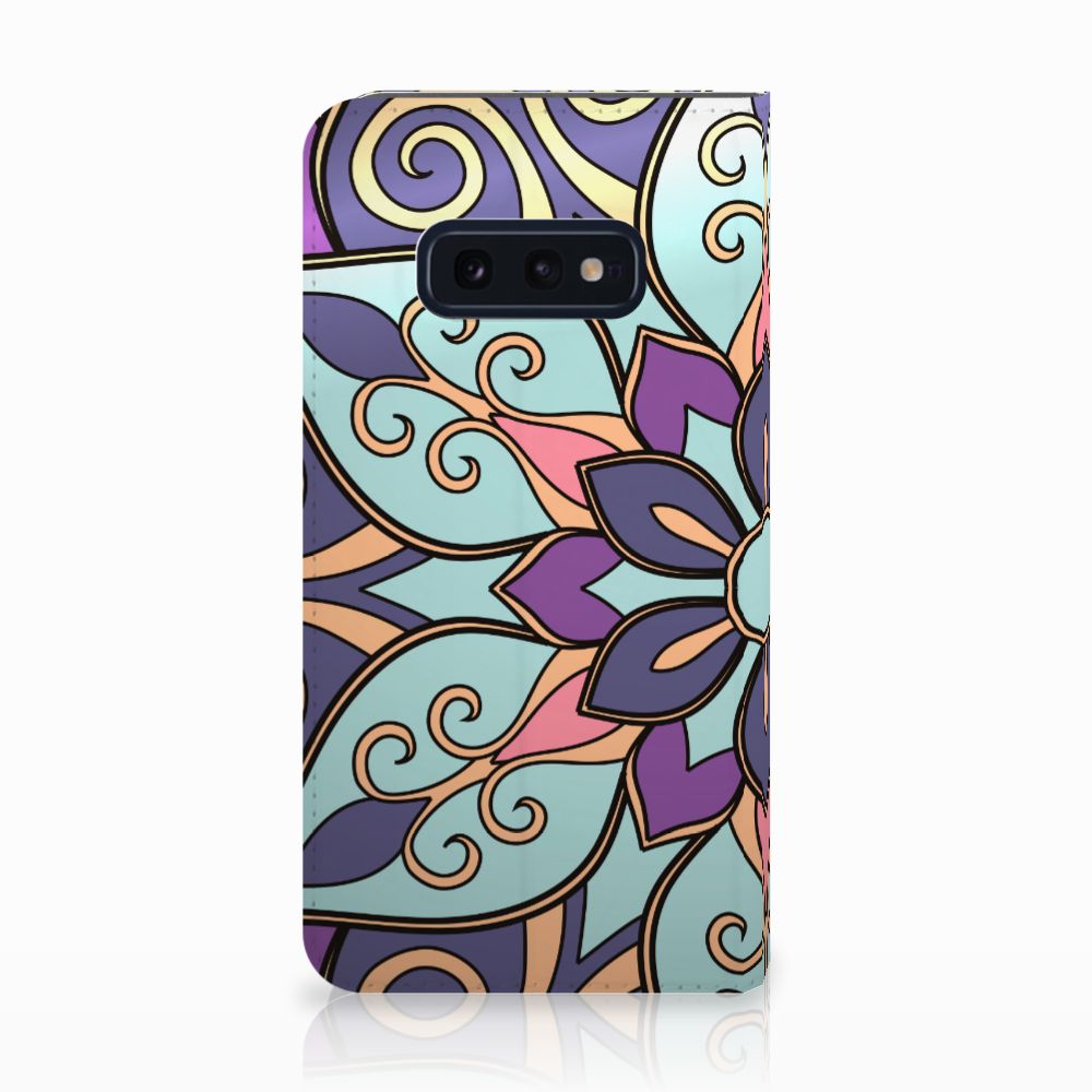 Samsung Galaxy S10e Smart Cover Purple Flower