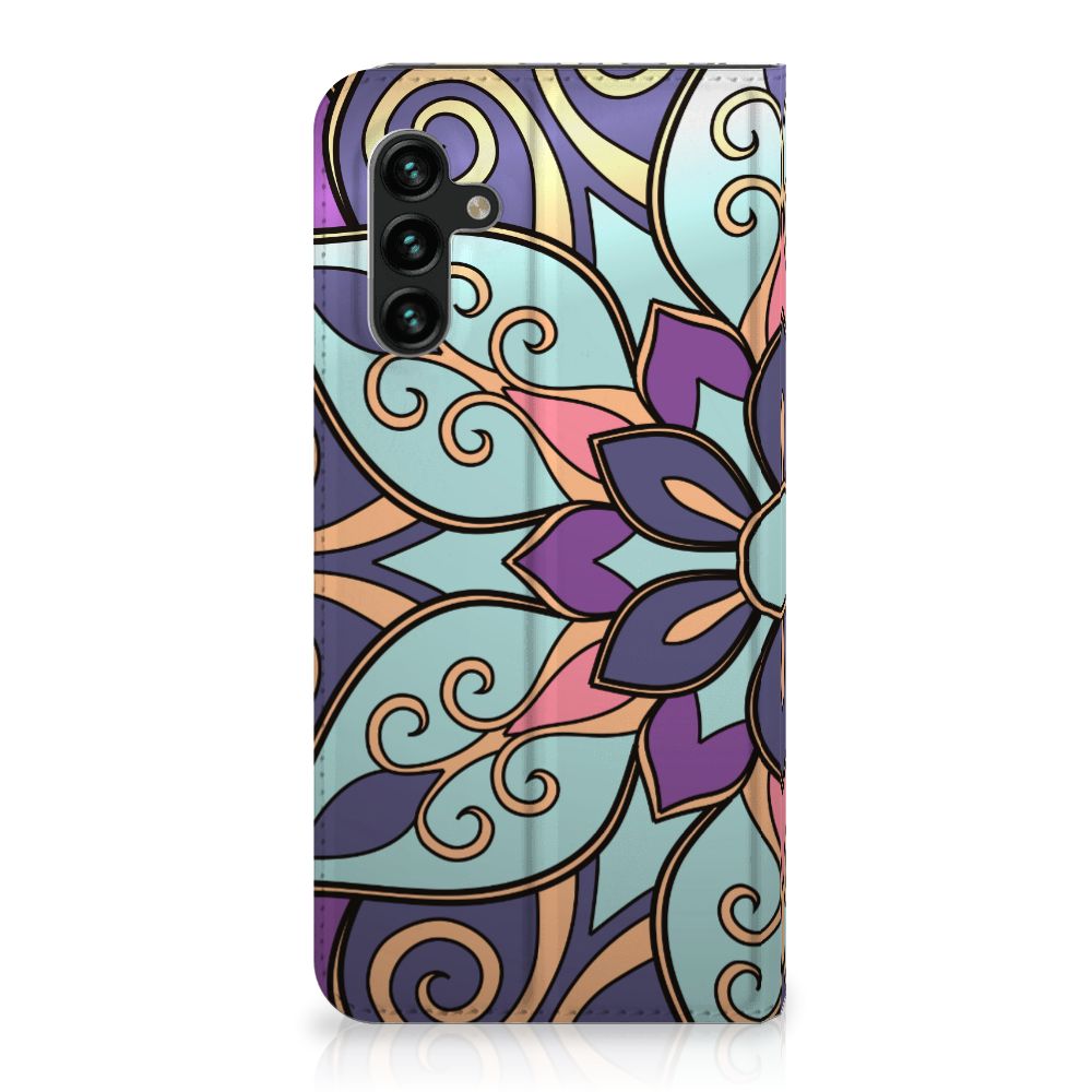Samsung Galaxy A13 (5G) | Samsung Galaxy A04s Smart Cover Purple Flower