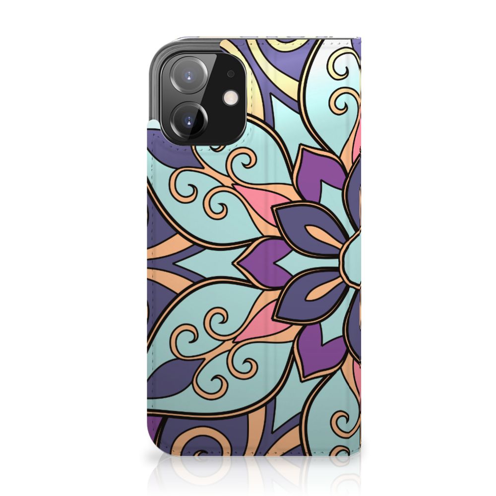 iPhone 12 | iPhone 12 Pro Smart Cover Purple Flower