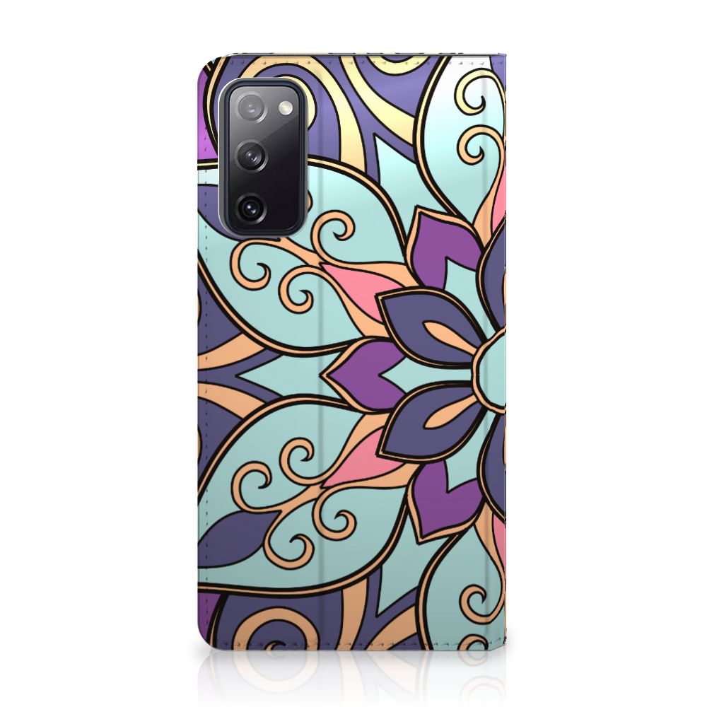 Samsung Galaxy S20 FE Smart Cover Purple Flower