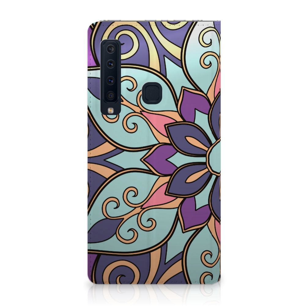 Samsung Galaxy A9 (2018) Smart Cover Purple Flower