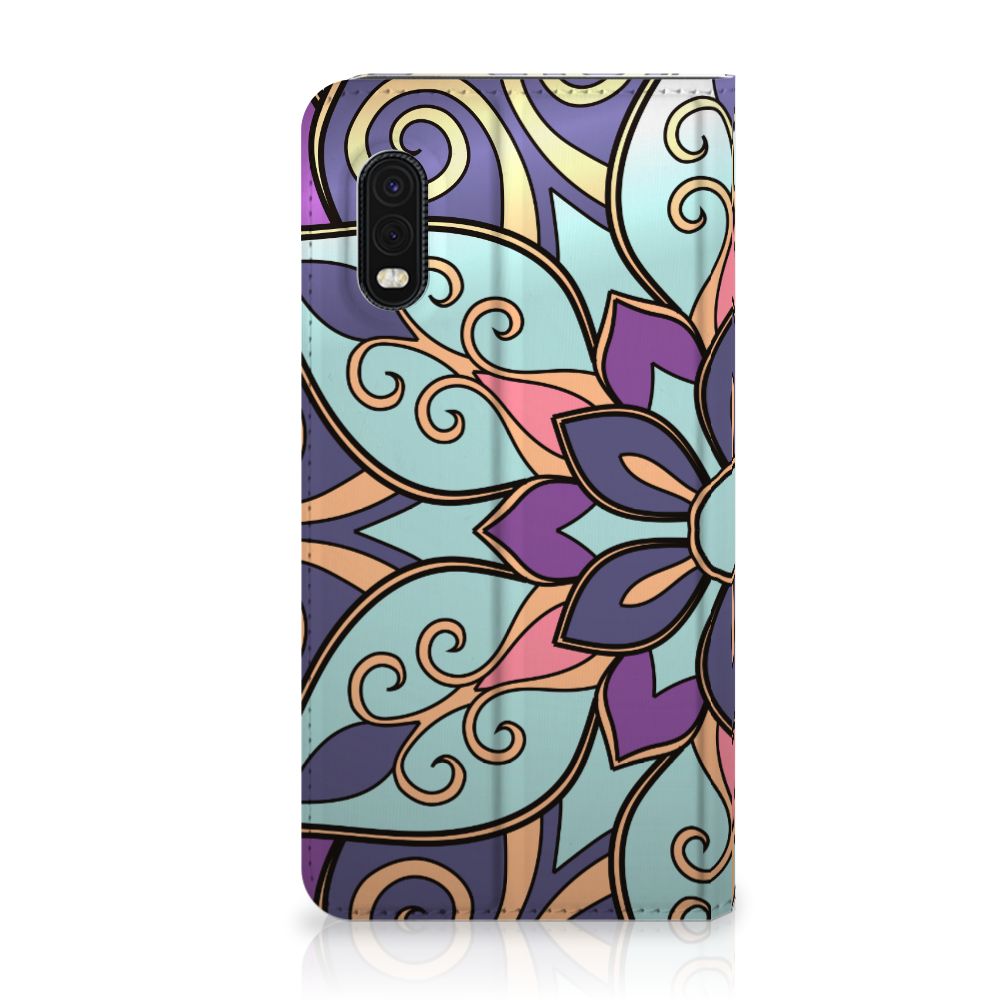 Samsung Xcover Pro Smart Cover Purple Flower