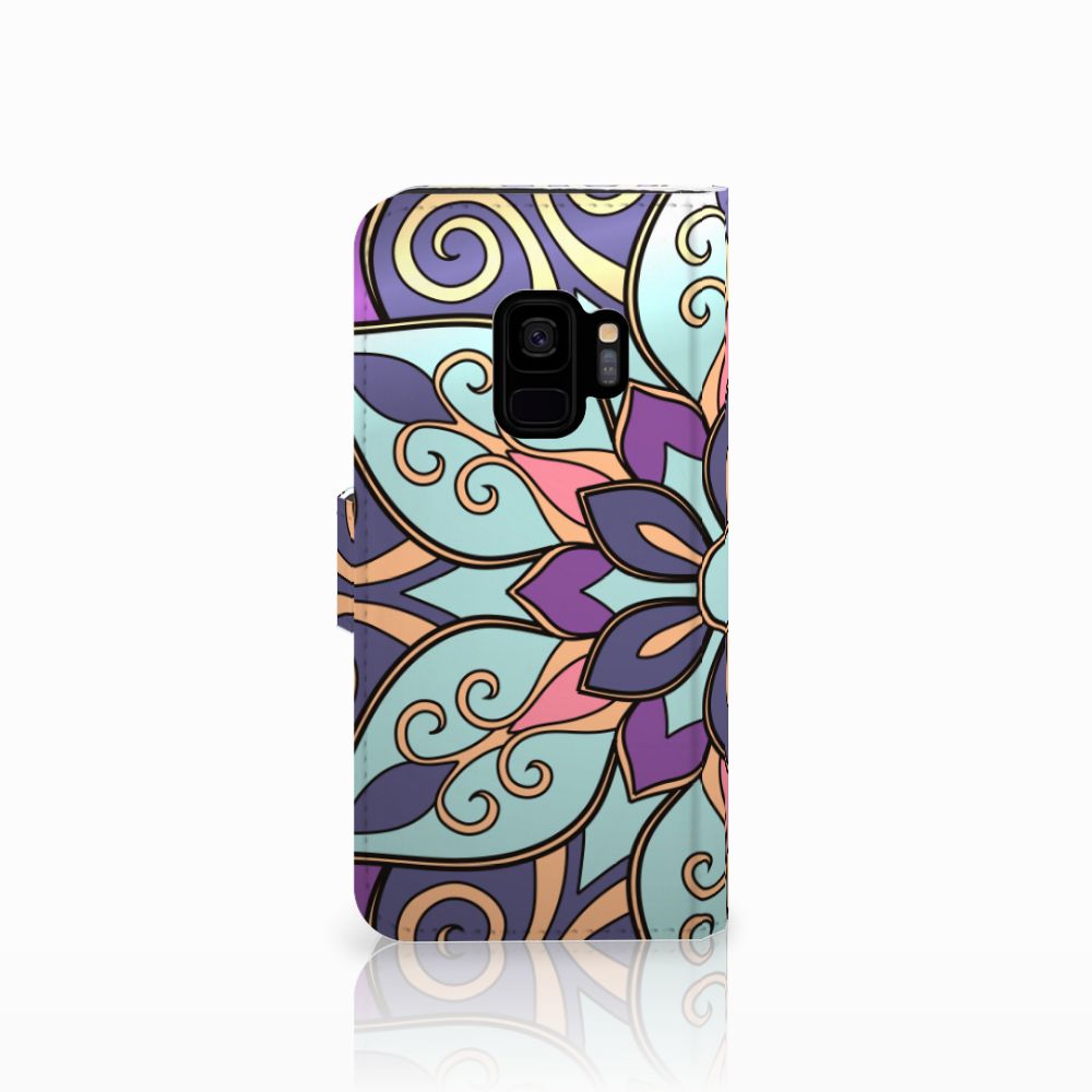 Samsung Galaxy S9 Hoesje Purple Flower
