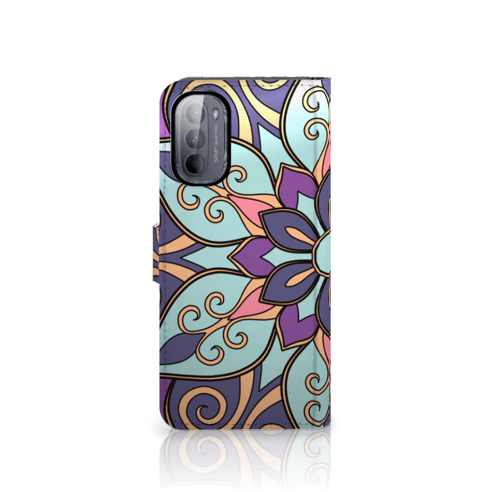 Motorola Moto G31 | G41 Hoesje Purple Flower