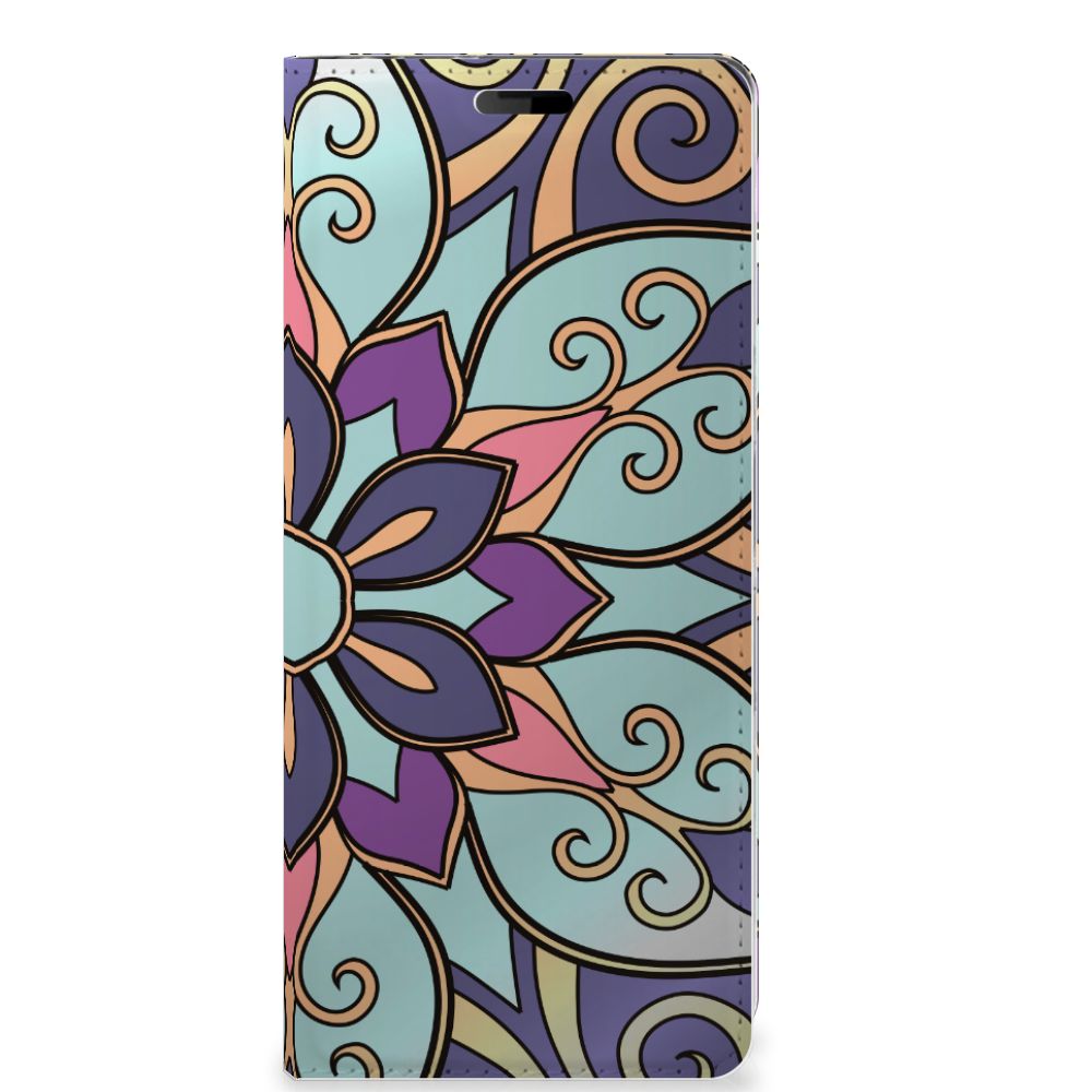 Sony Xperia 10 Smart Cover Purple Flower