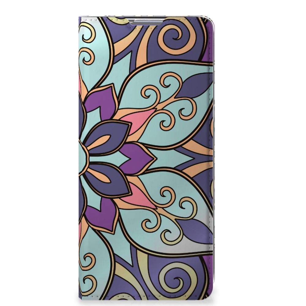 OnePlus 8 Smart Cover Purple Flower