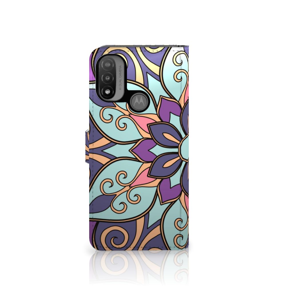 Motorola Moto E20 | E30 | E40 Hoesje Purple Flower