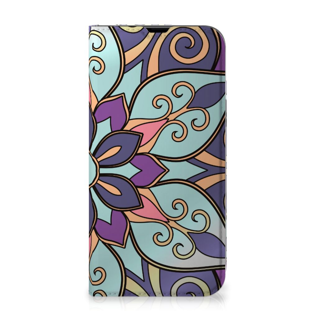 iPhone 13 Pro Max Smart Cover Purple Flower