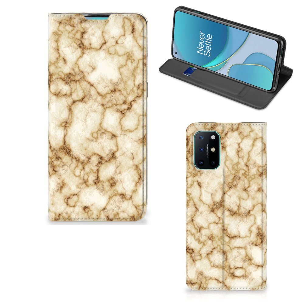 OnePlus 8T Standcase Marmer Goud