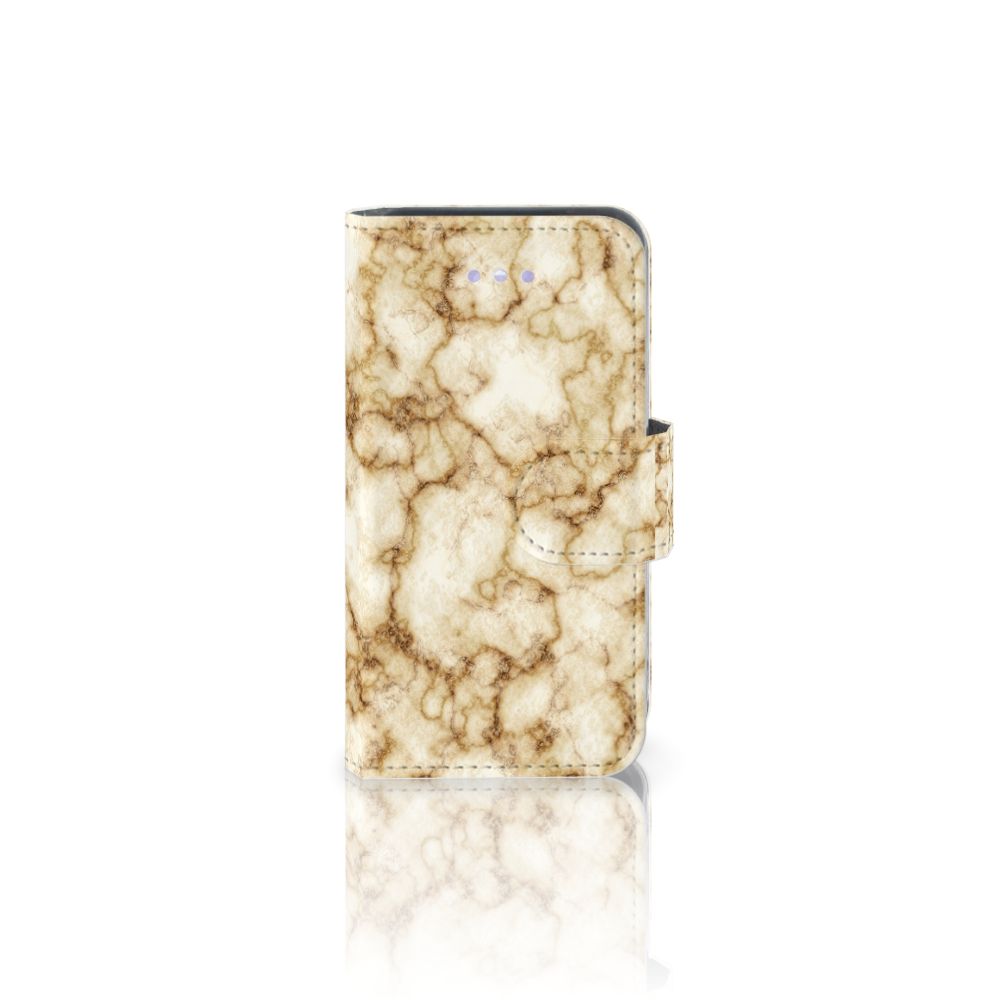 Apple iPhone 4 | 4S Bookcase Marmer Goud