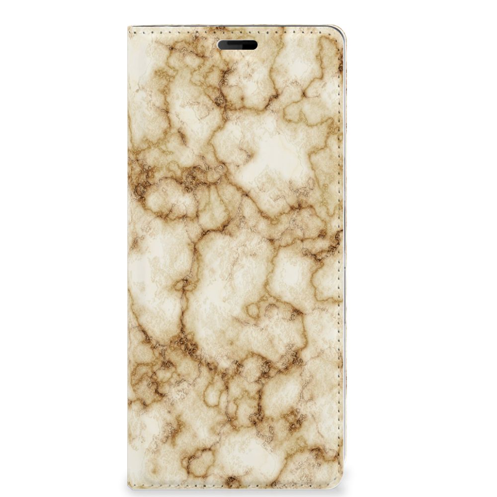 Sony Xperia 10 Plus Standcase Marmer Goud