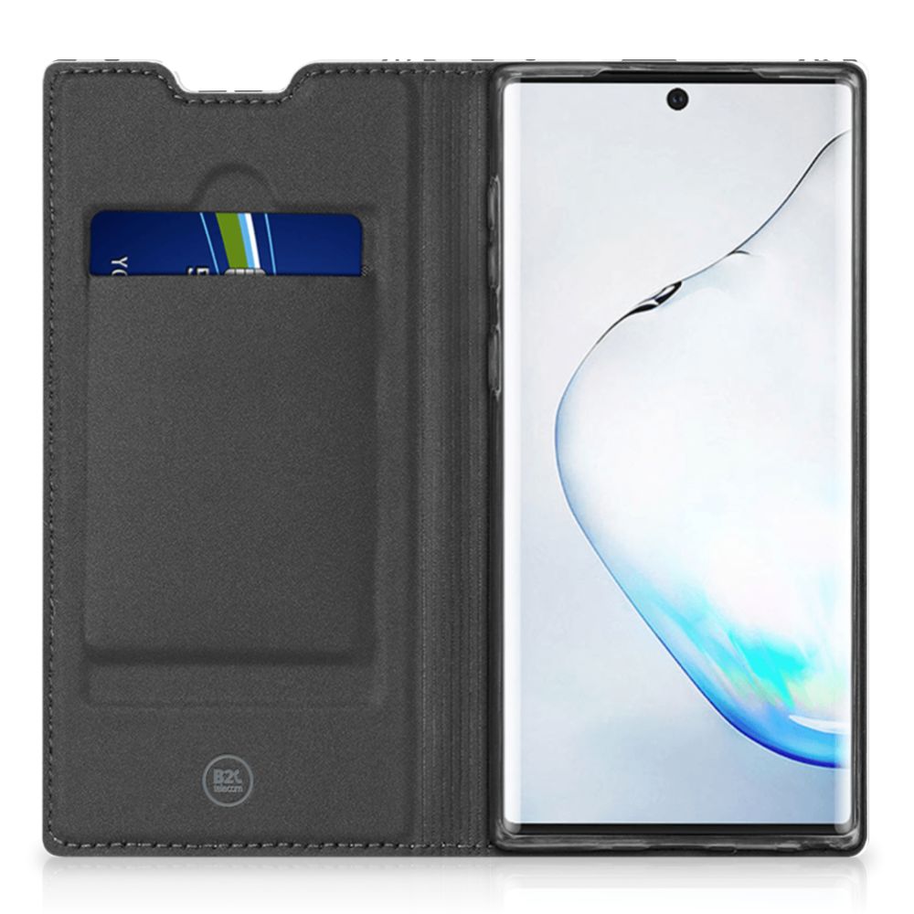 Mobiel BookCase Samsung Galaxy Note 10 Plus Silver Punk