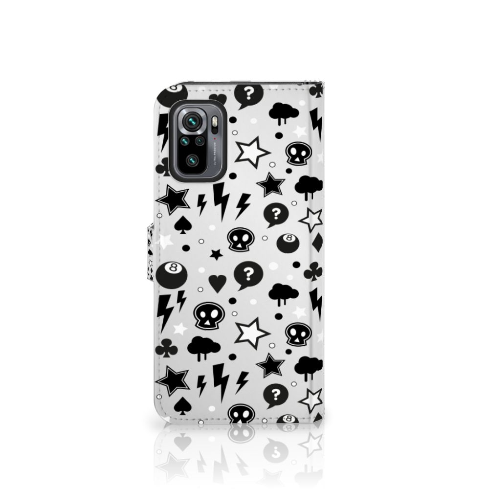 Telefoonhoesje met Naam Xiaomi Redmi Note 10S | 10 4G | Poco M5s Silver Punk